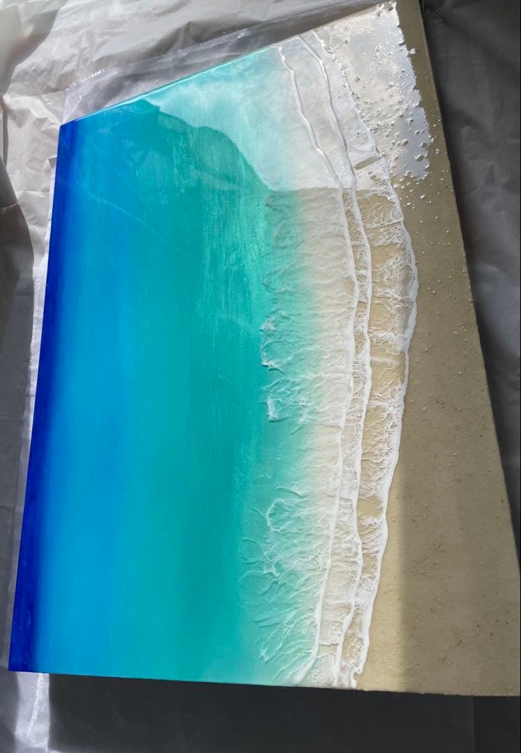 「受注制作」オーシャンレジンアート　海アート　BIGパネル インテリアB2パネル