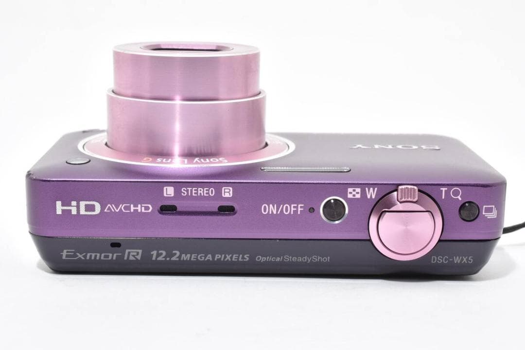 美品 ソニー SONY Cyber-shot DSC-WX5 パープル A309