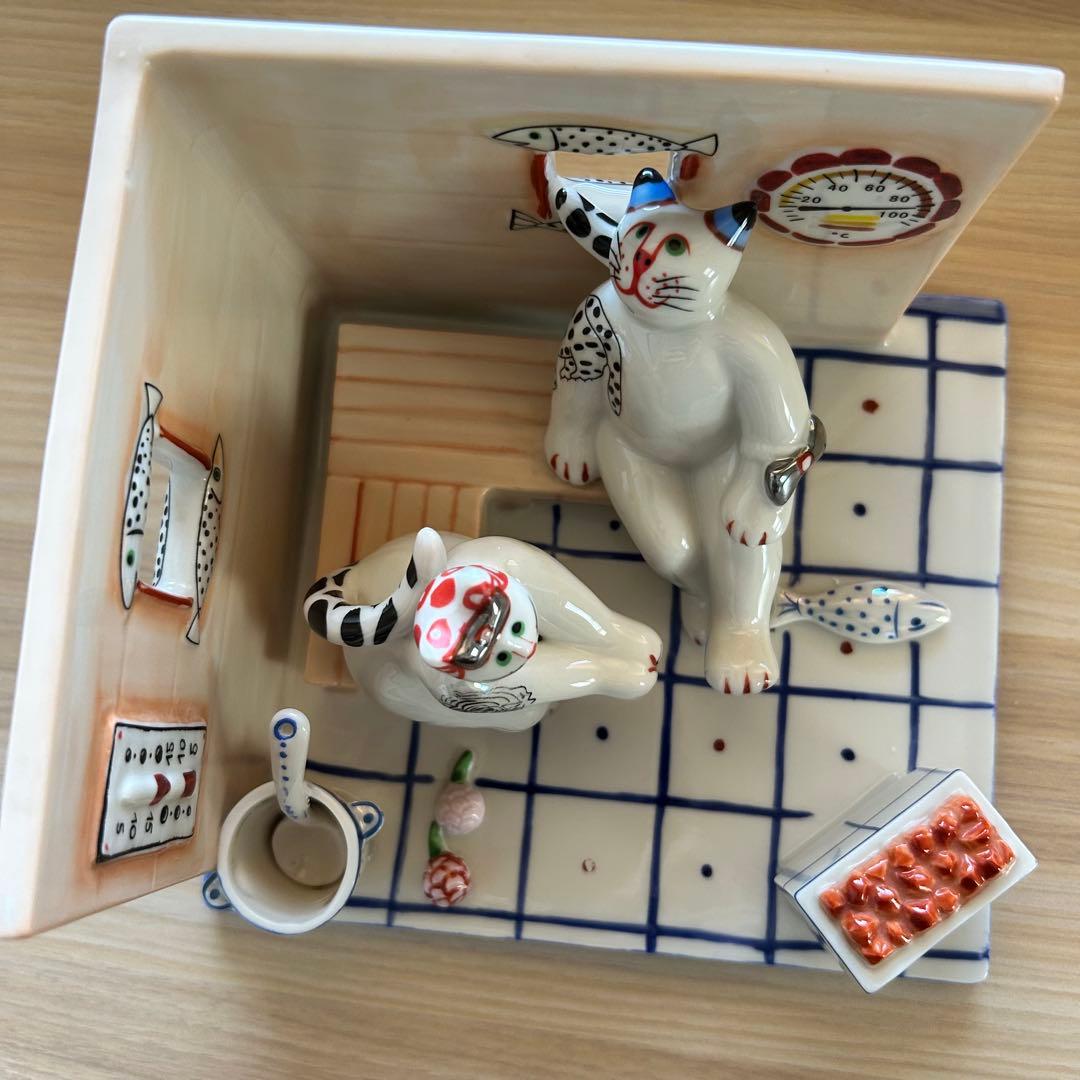 【スプーン補修跡あり】Villeroy&Boch ビレロイボッホ　サウナ　猫