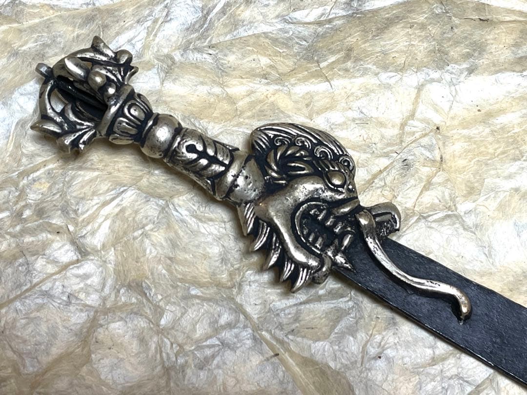 チベット密教宝具　宝剣　ガドゥガ　35.5cm