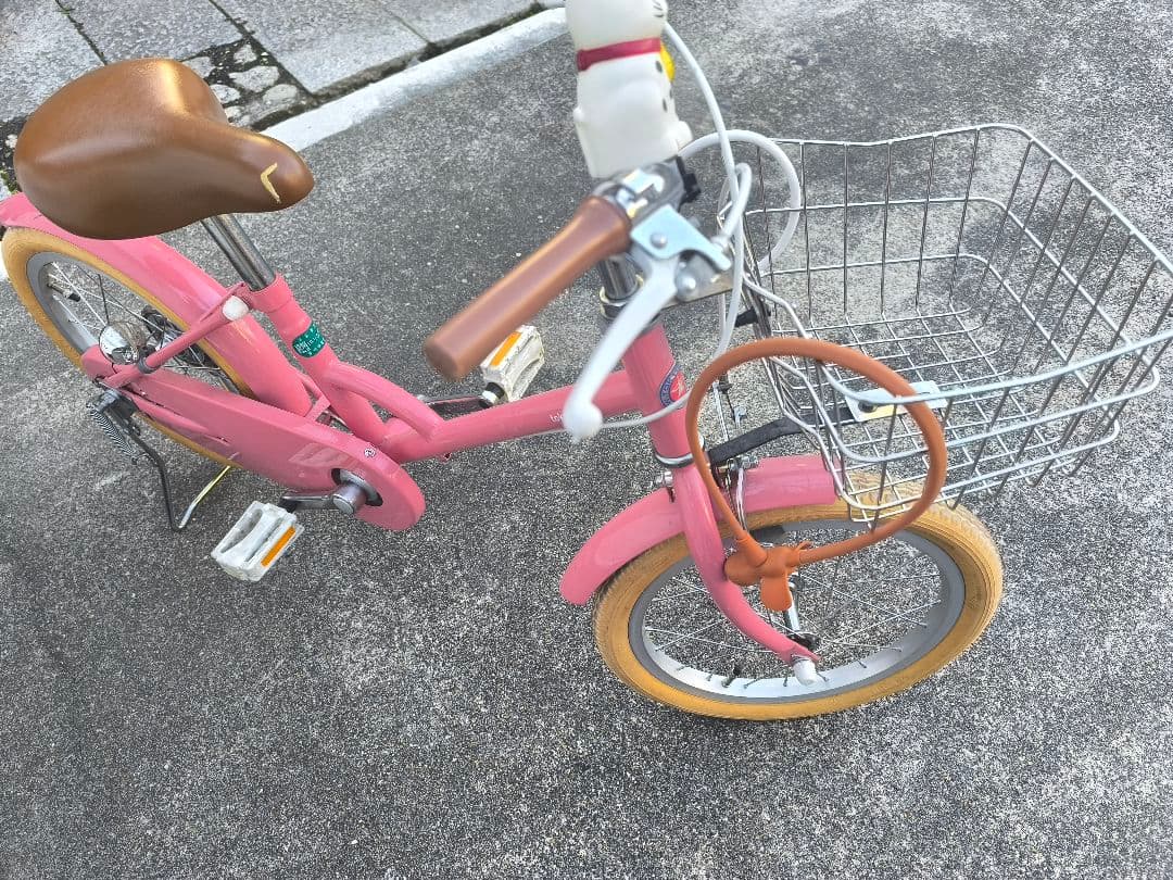 東京バイク　ピンク 幼児用自転車 前バスケット付き