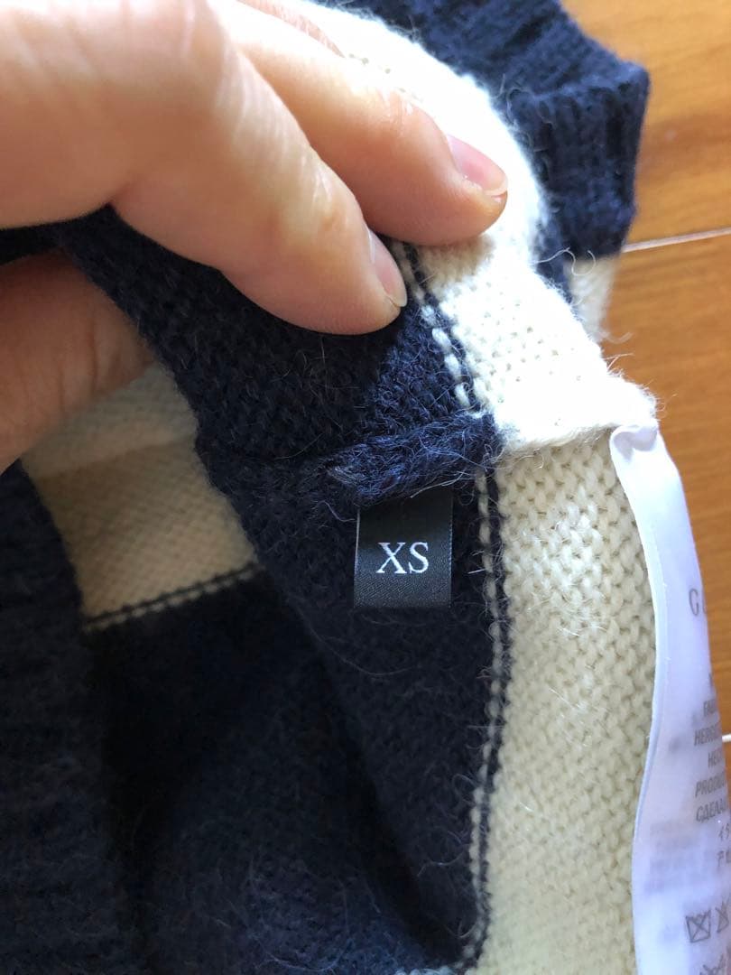 GUCCI ネイビー ホワイト ストライプ ベスト