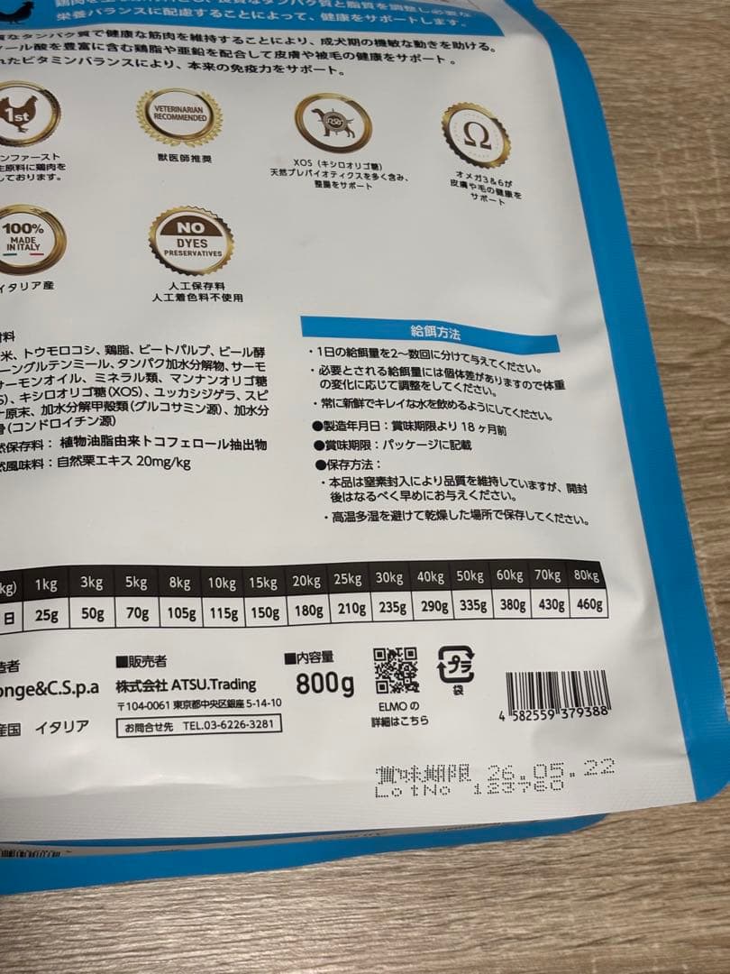 未開封 エルモドッグフード 成犬用 定価￥43.032→￥19.200