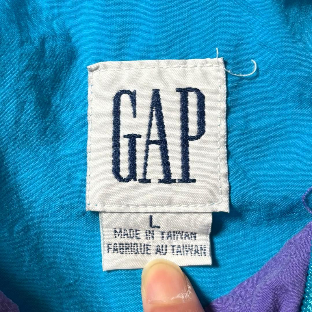 あだち古着90s OLD GAP オールドギャップナイロンアノラックパーカ