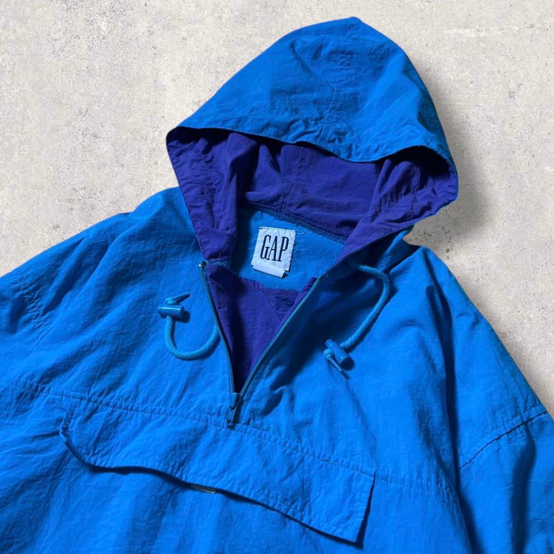 あだち古着90s OLD GAP オールドギャップナイロンアノラックパーカ