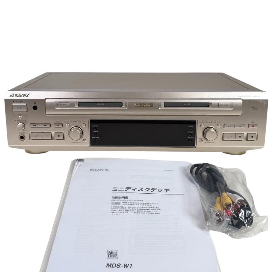 ◆優良動作品・録音動作確認済◆SONY ダブルMDデッキ MDS-W1