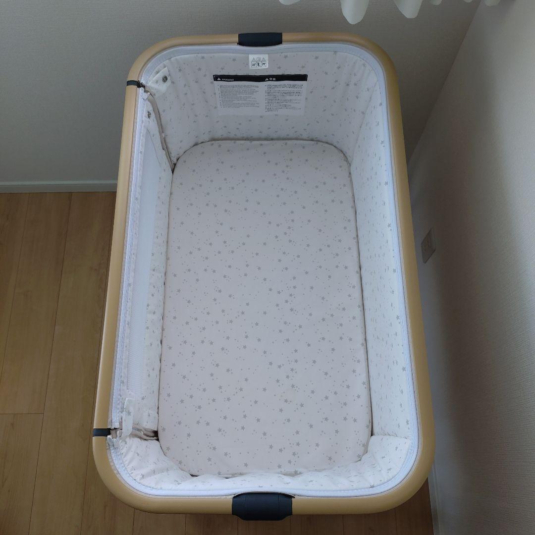 【美品】HZDMJ 2025年モデル 添い寝 ベビーベッド 高さ調整可能