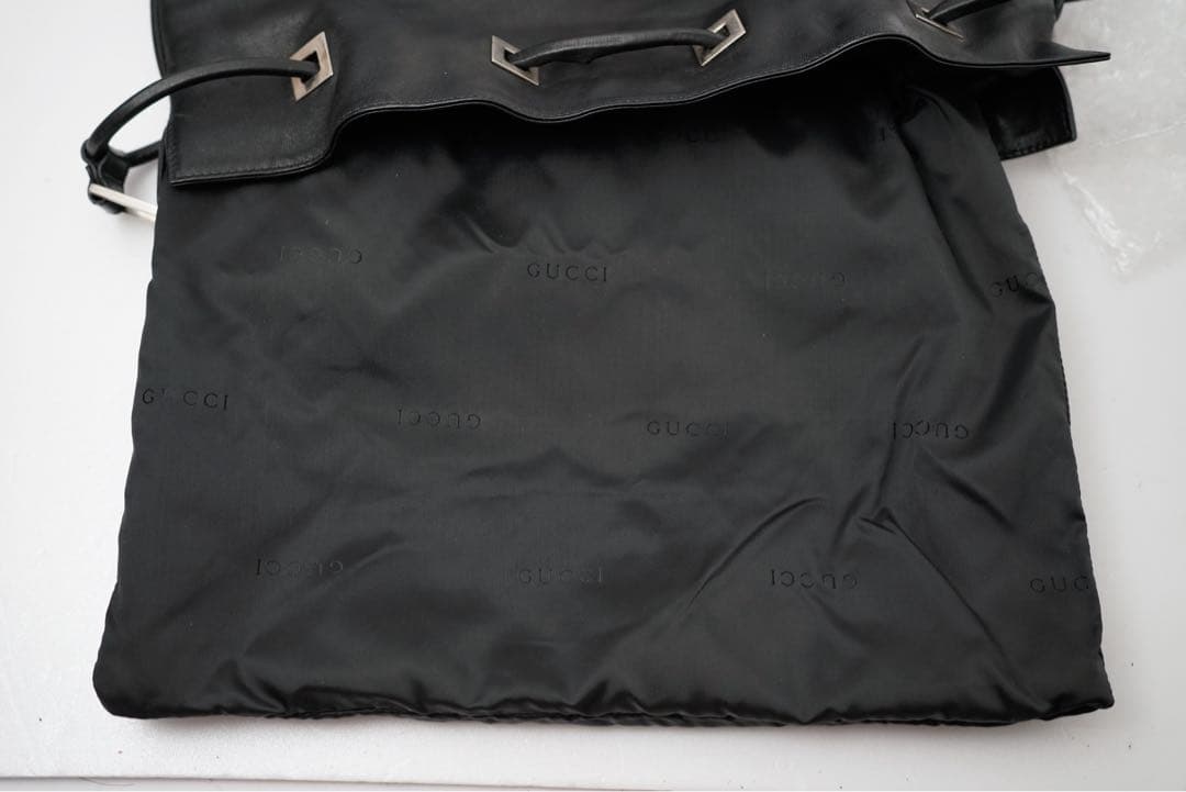 バッグ GUCCI TomFord Black Leather Shoulder Bag