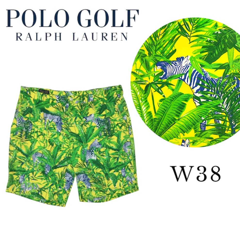 ポロ ゴルフ ラルフローレン メンズハーフパンツ しまうま ウェア W38