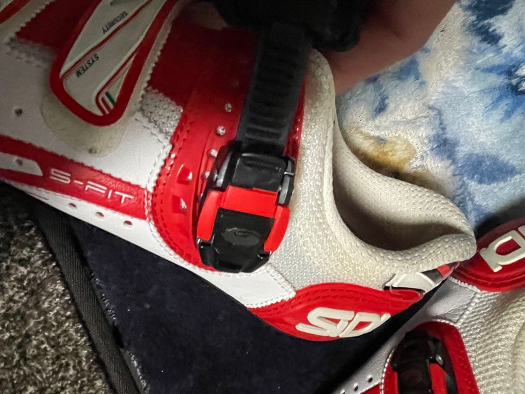 最終値下げSIDI SPIT サイクリングシューズ レッド/ホワイト