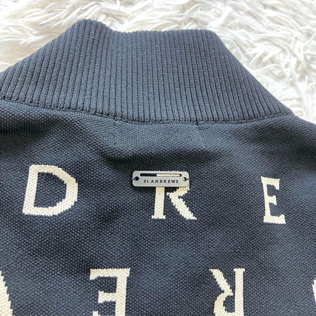 St ANDREWS 14Gロゴジャガードフルジップニット 2025秋冬 ゴルフ