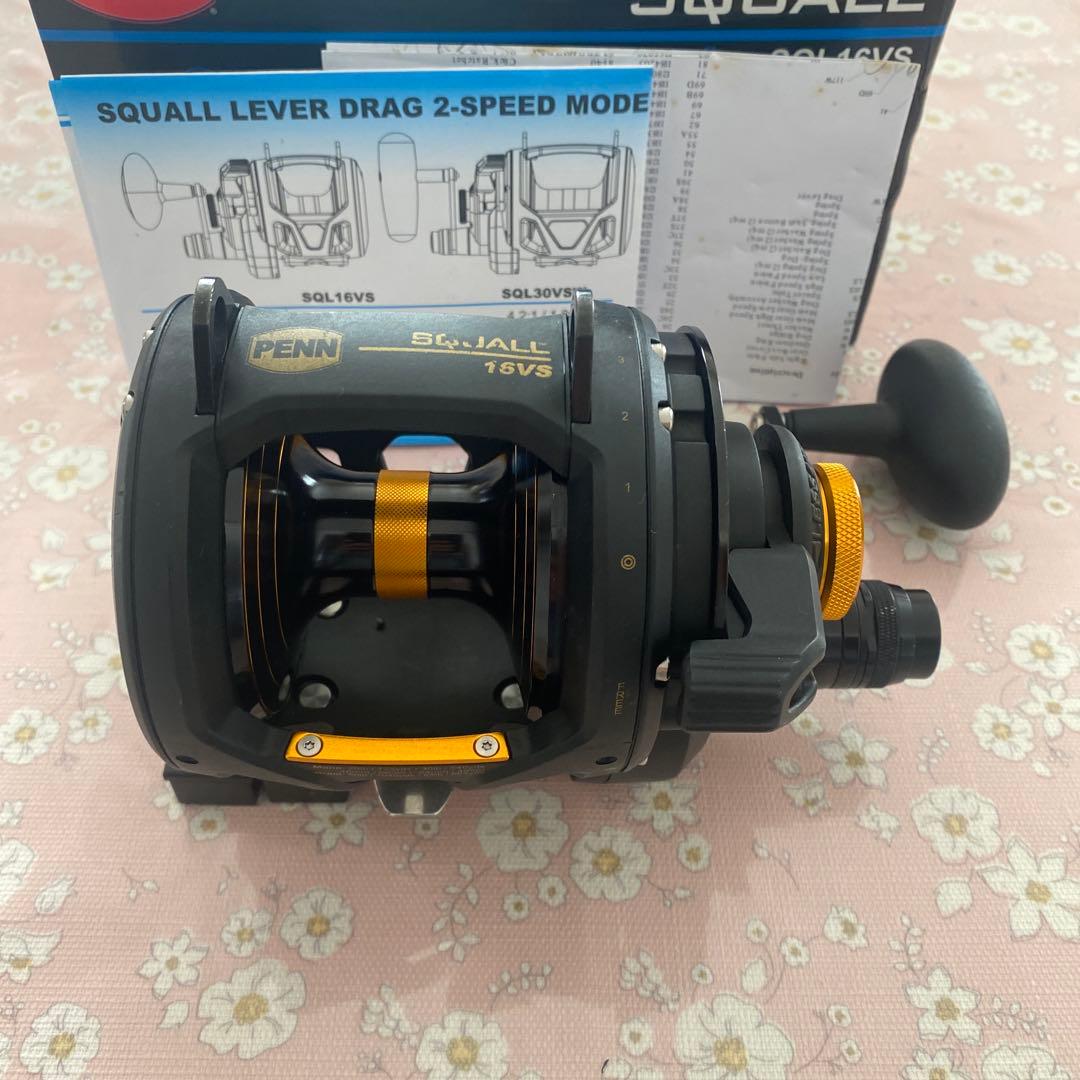 Penn Squall ペン 16VSスコールレバードラッグ2速リール