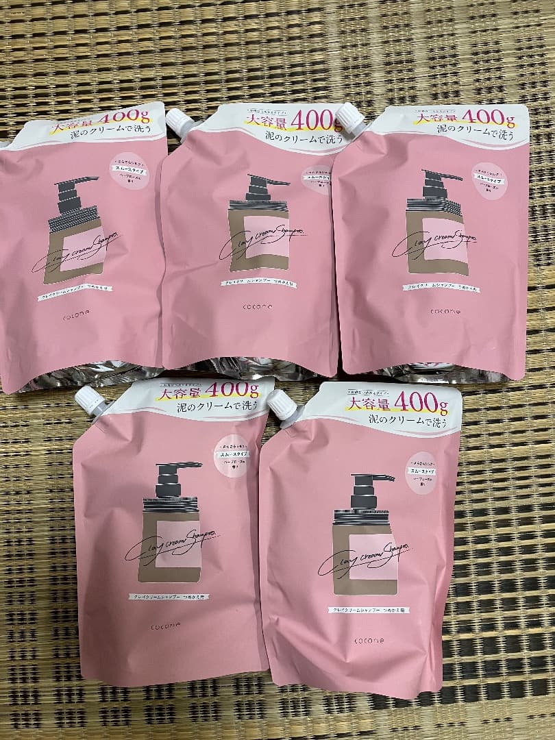 cocone クレイクリームシャンプースームース詰め替え400g5個セット