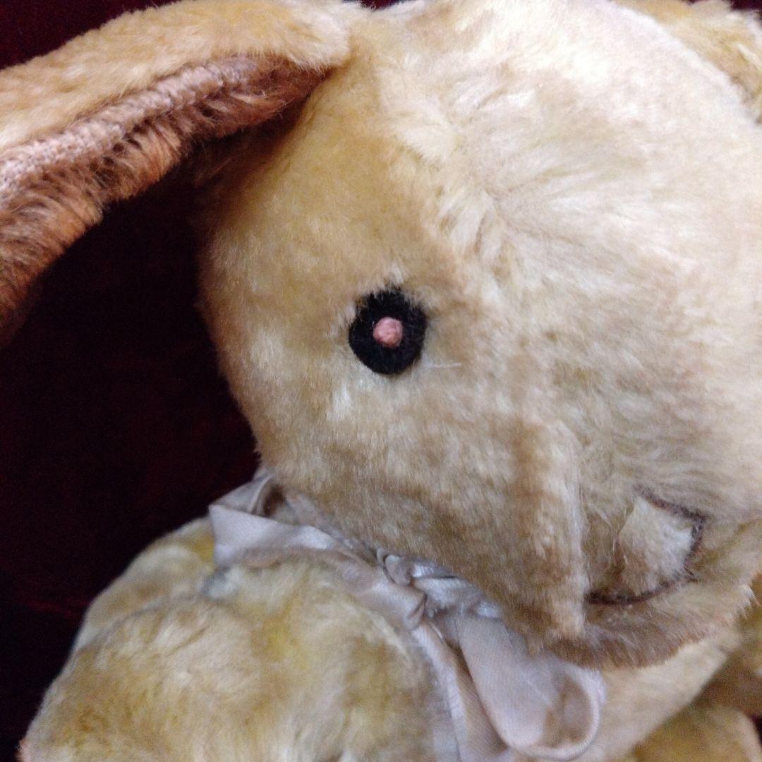 ‼️新年 セール‼️山吹色のウサギアンティークぬいぐるみ 9800円→8800円