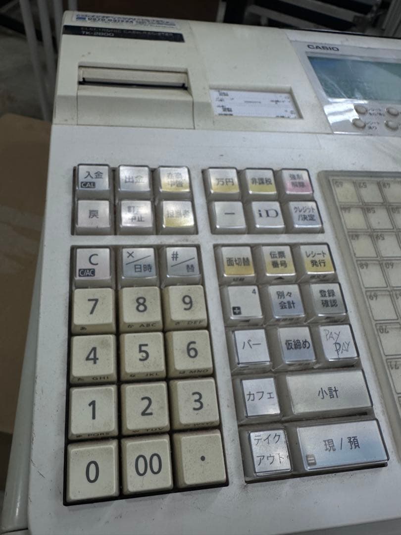 カシオレジスターTK-2800 値下げ中