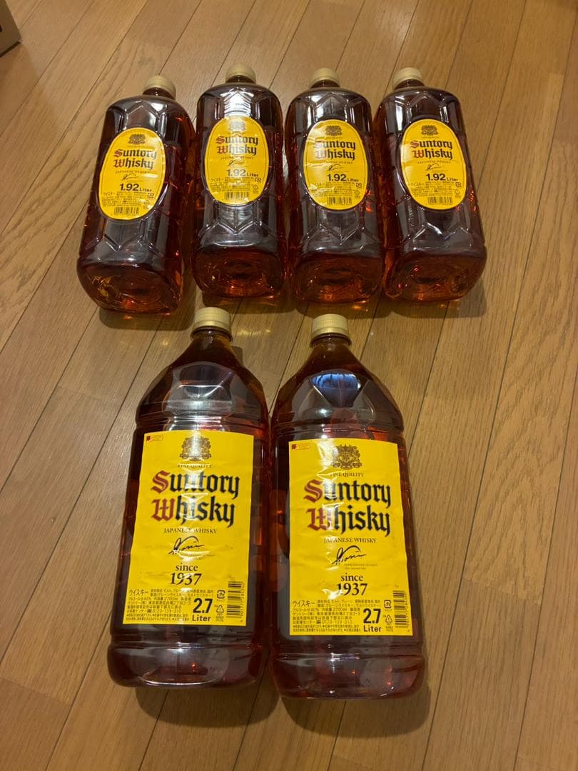 角瓶 2700ml　２本　1920ml　４本　合計６本