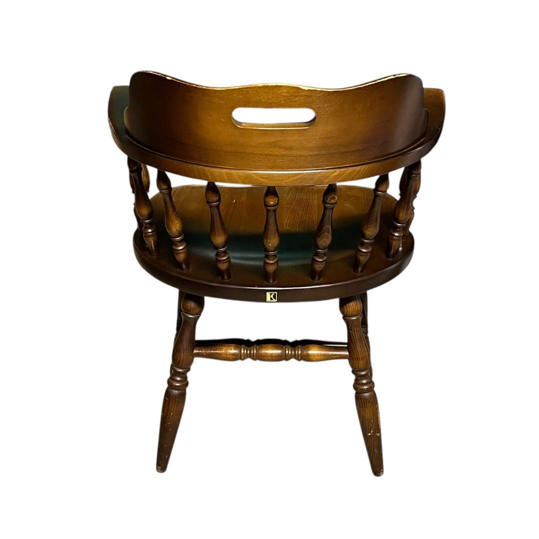 【送料無料】飛騨産業 キツツキ ウィンザーチェア アームチェア アンティーク ③