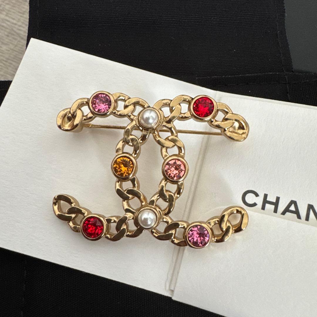 CHANELシャネル21p CCマーク ブローチ 新品未使用