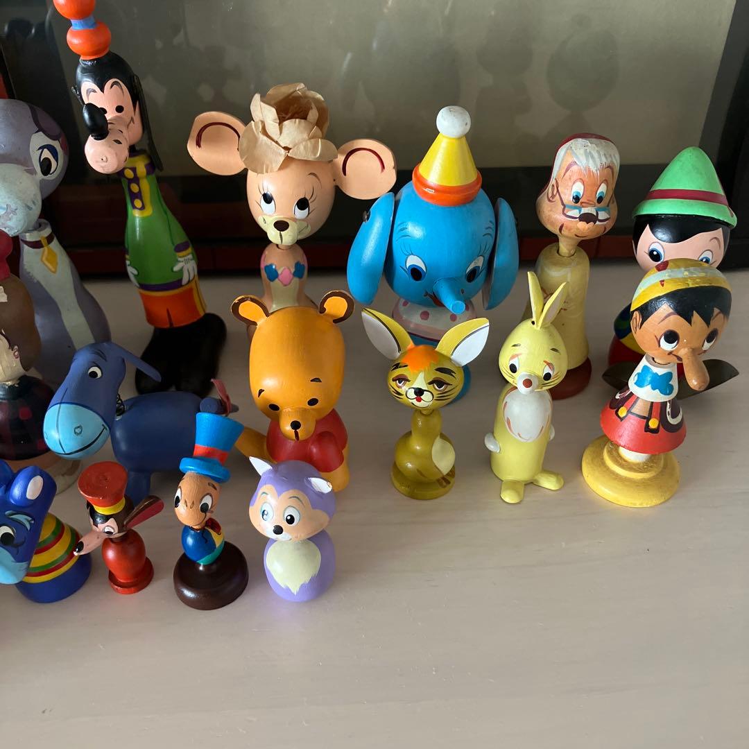 ディズニー　まんがこけし　収納ケース　昭和レトロ　ビンテージ