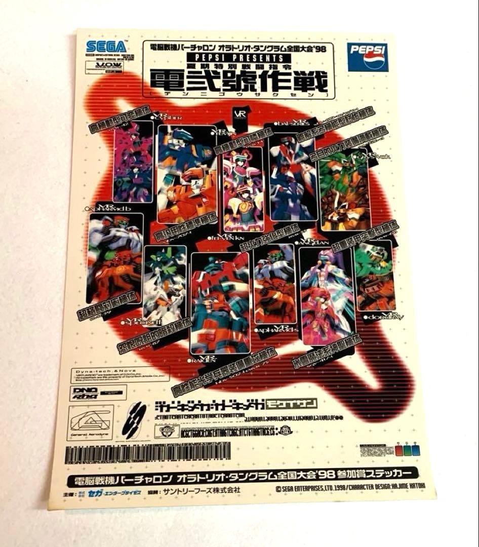 【希少品】SEGA 電脳戦機バーチャロン　 非売品ポストカード等　全6点