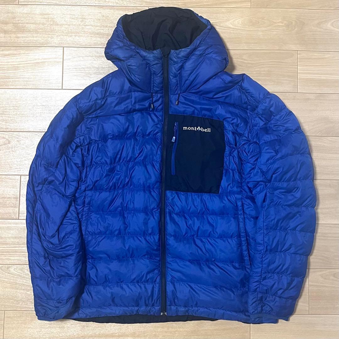mont-bell コロラドパーカー フード付きダウンジャケット 青