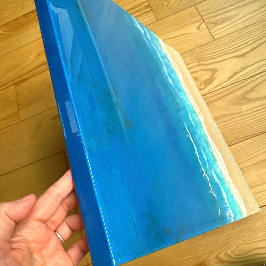 海アート　レジンアート　オーシャンアート　壁掛け　立体　大型　波アート