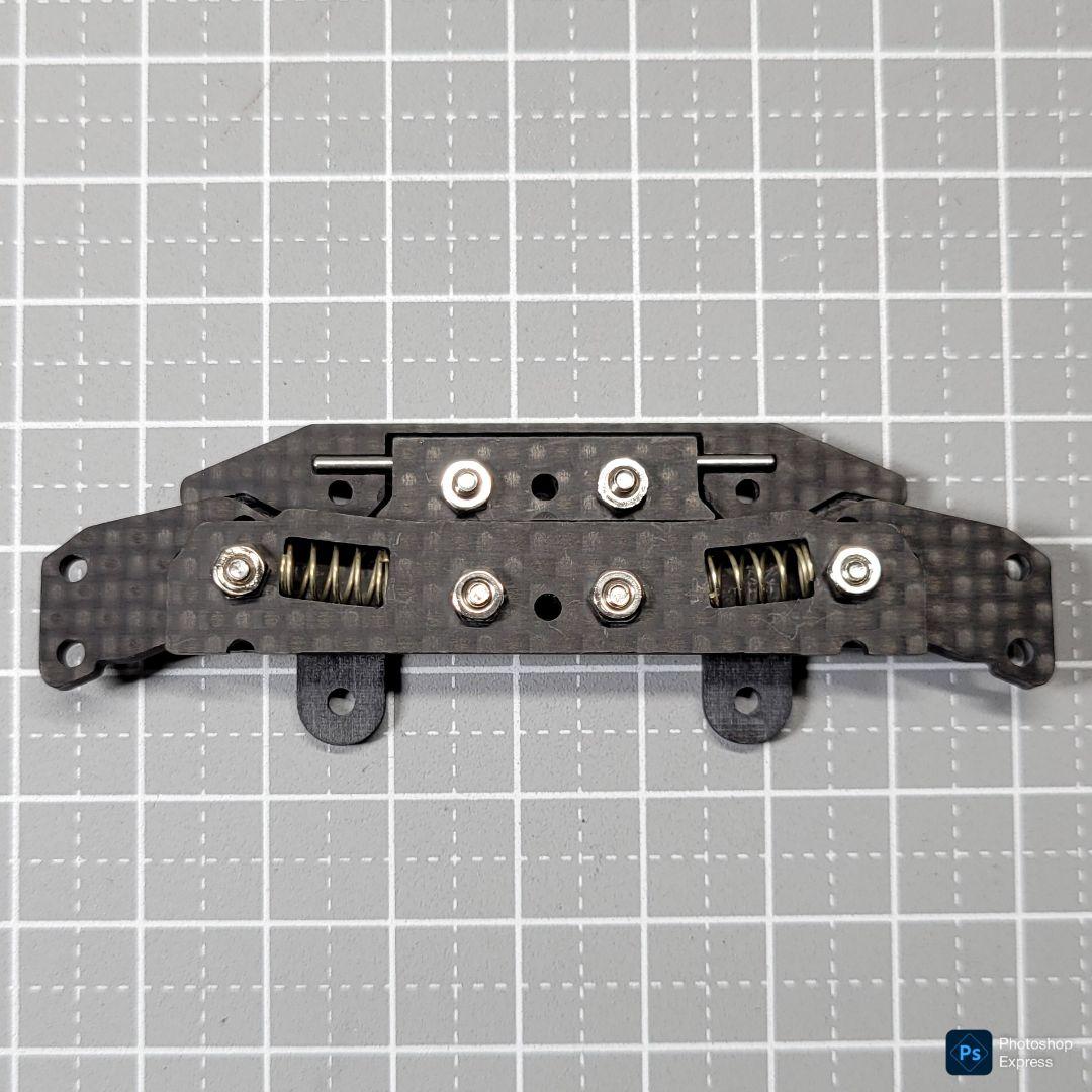 CNC立体加工 ヒンジ式AT機構 左右独立スラダン 純正カーボン プロトタイプ