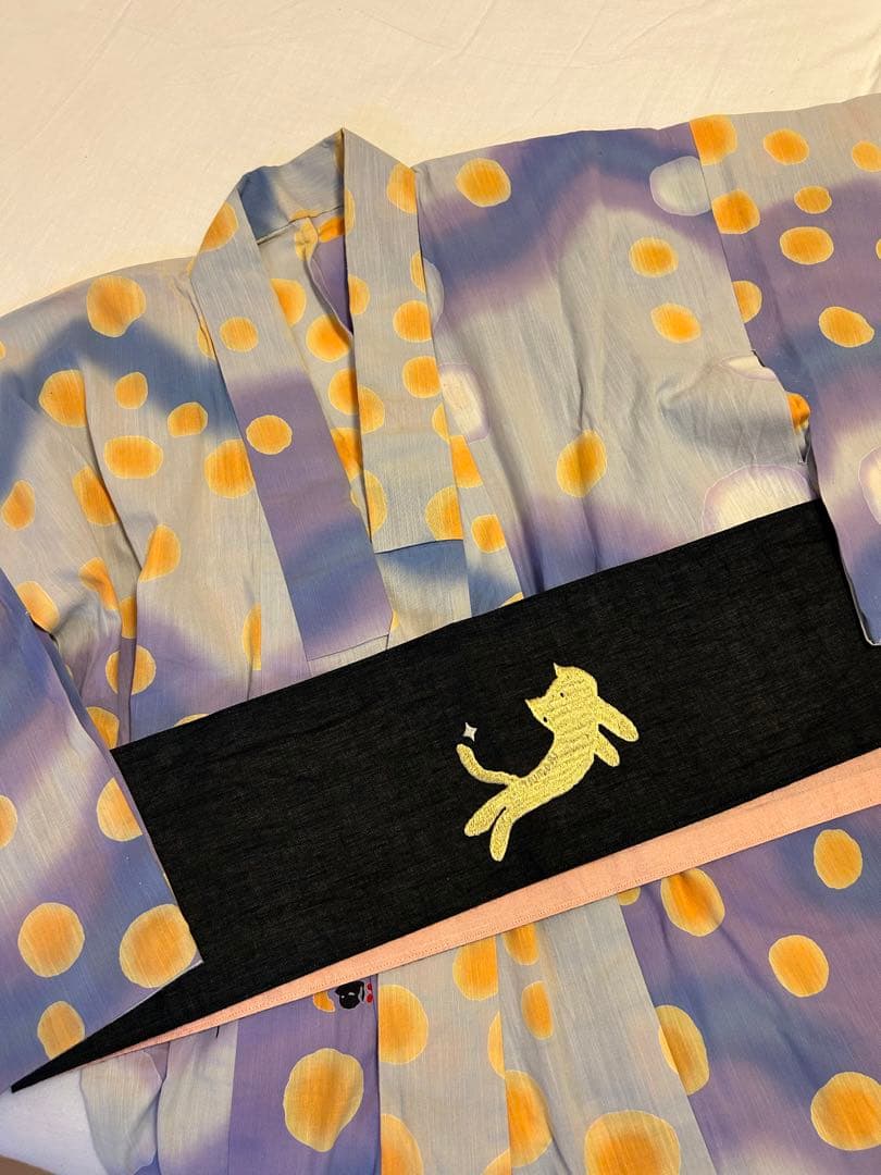 tsumori chisato 浴衣 ホタルの川辺【猫の帯とセット】