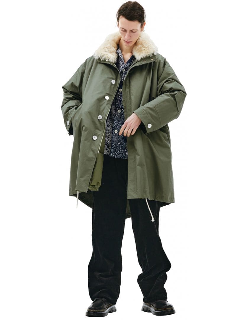 JIL SANDER 19aw ファーモッズコート　ダウン