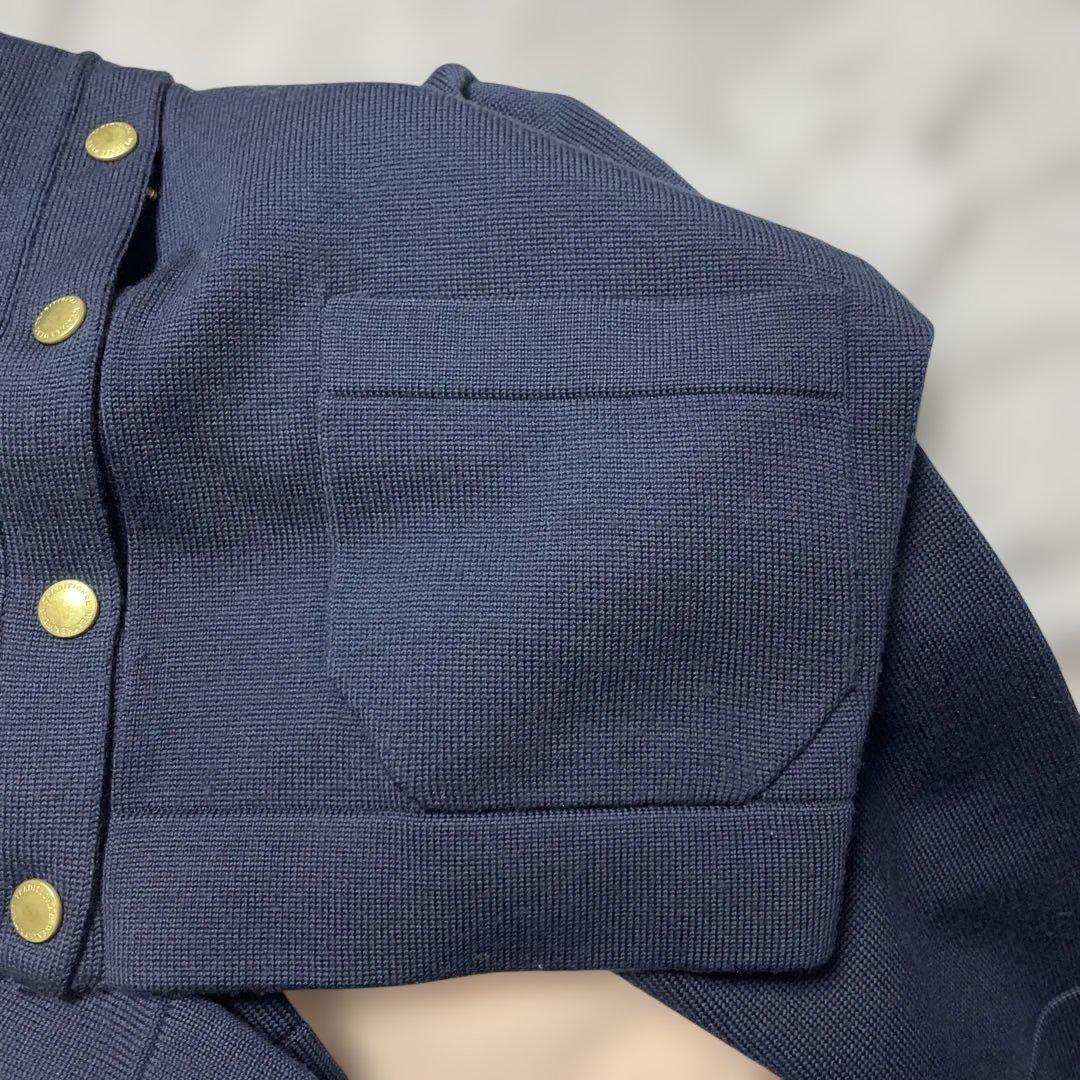 〈美品〉トラディショナルウェザーウェア　アークリーニット　ネイビー　XS