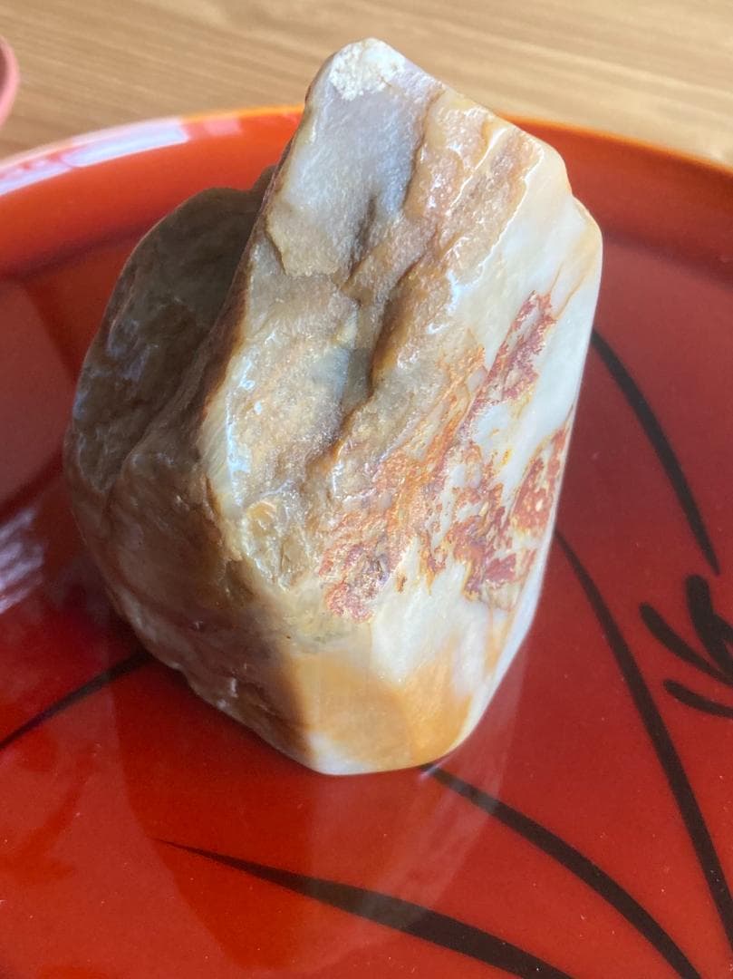 印材石　中国浙江昌化産　　山形田黄石