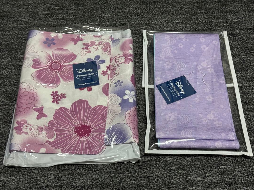 ベルメゾン ディズニー 浴衣&帯のセット 花火 お祭り