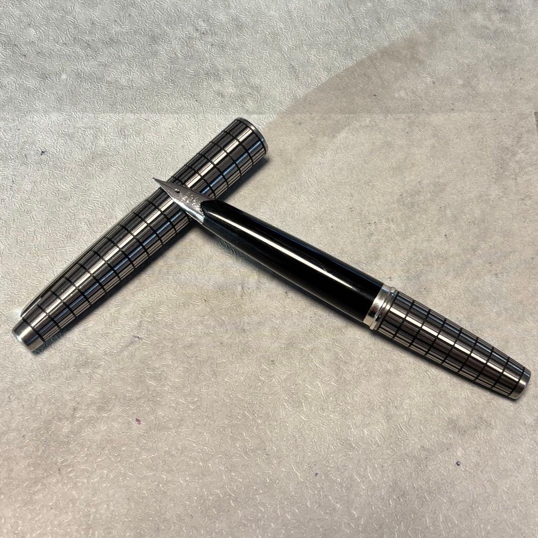 パイロット エリート Elite 万年筆 18K 全格子 ヴィンテージ