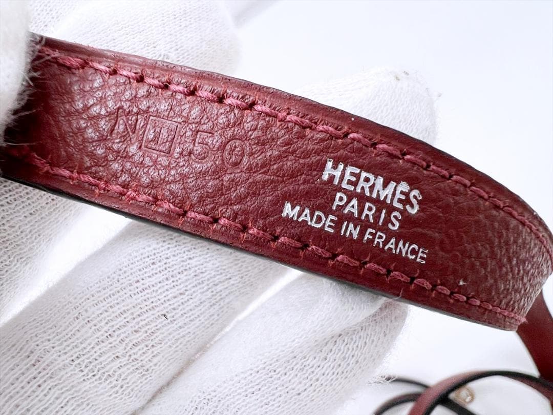 使用感なし　HERMES　エルメス　ケリー　ドッグリード　レザー　ペット　□I