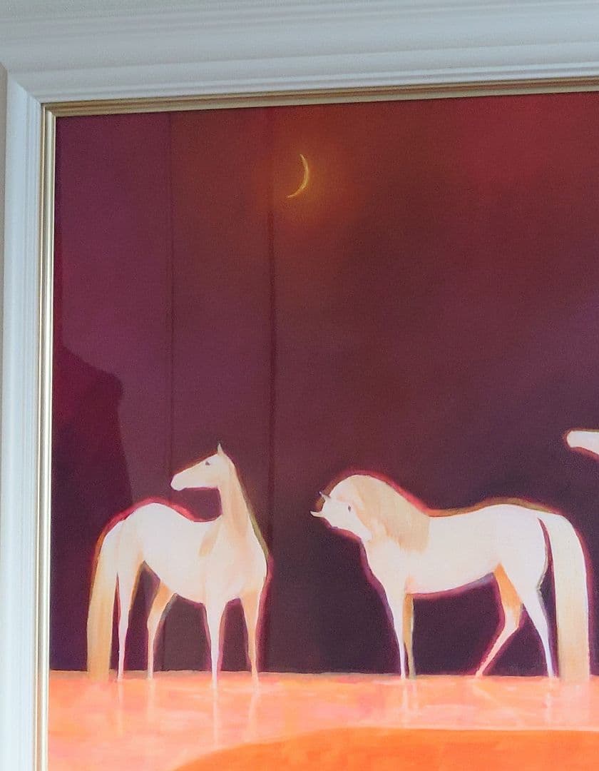 特価【真作保証、百貨店購入】10号、 油彩画、長門和恵