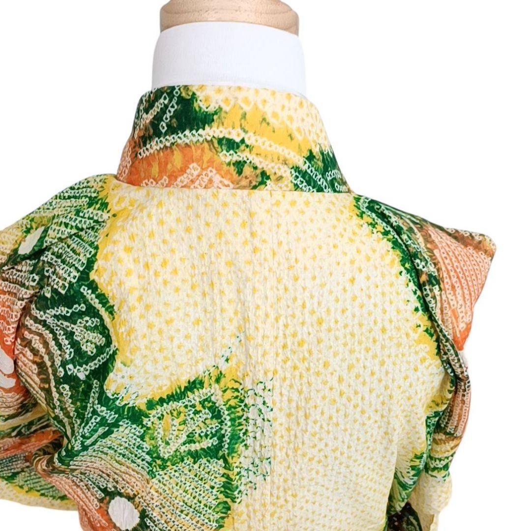 LULU67 有松鳴海絞り 黄色 浴衣 美品 人気色