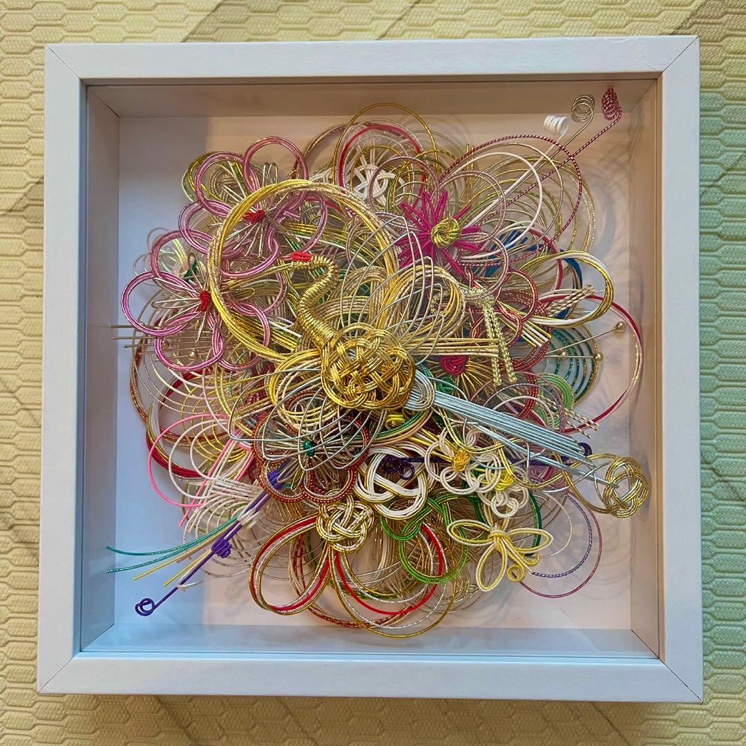 水引アート　水引アレンジ　ご祝儀袋　結婚証明書　オーダーメイド　卒花　ブライダル