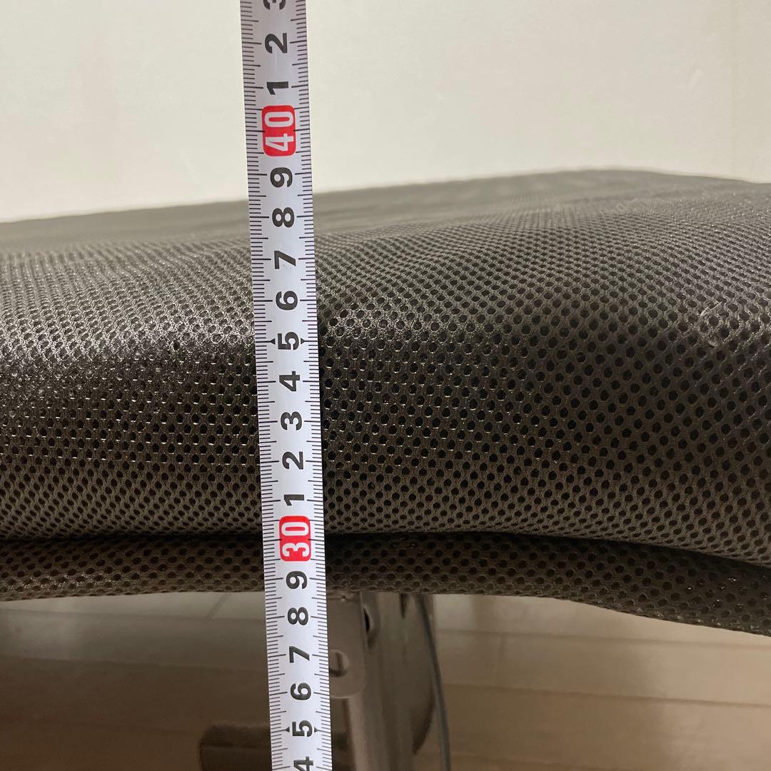 折りたたみベッド ダークブラウン メッシュ