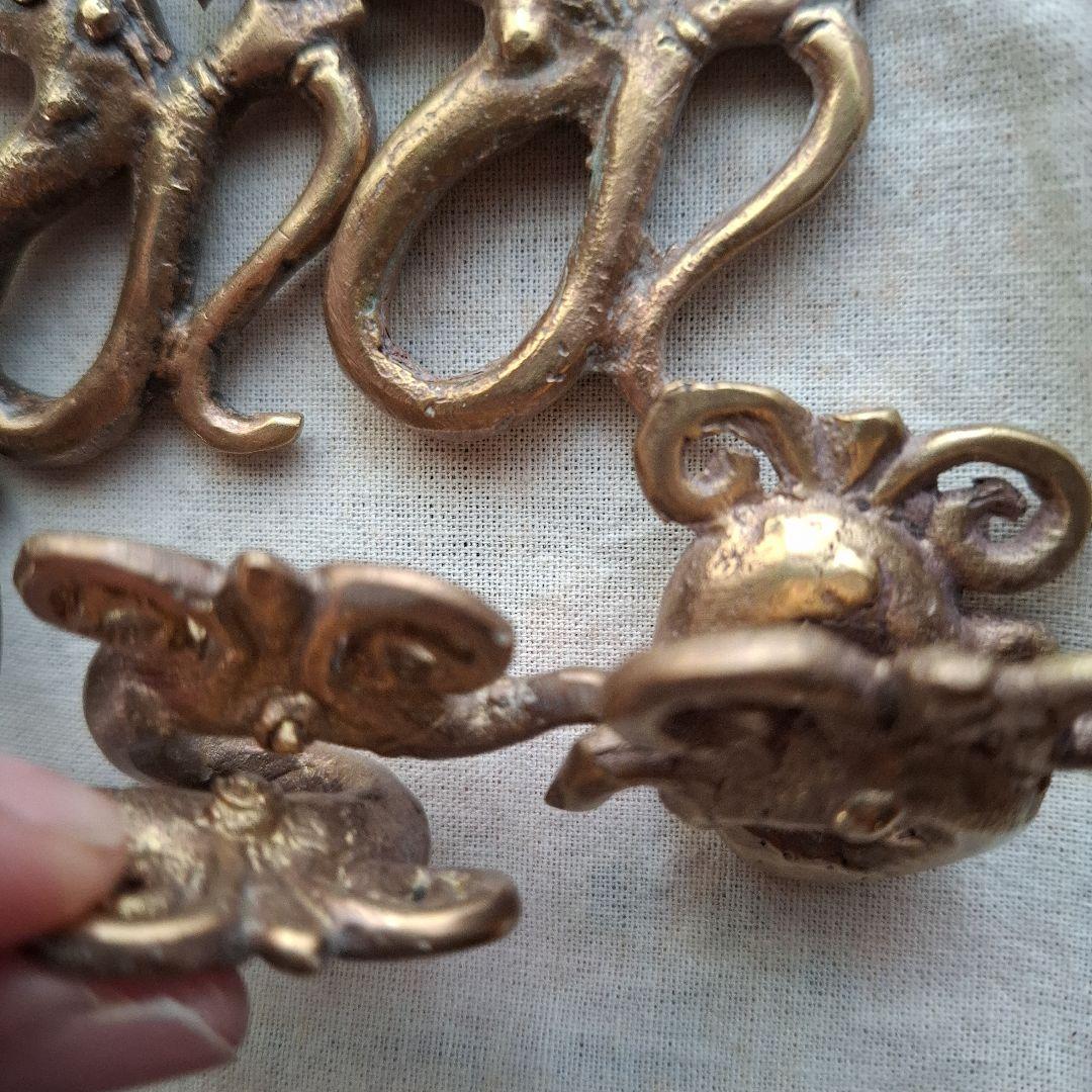 【希少】Orang ulu イヤリング 真鍮 アンティーク 部族 まとめ売り