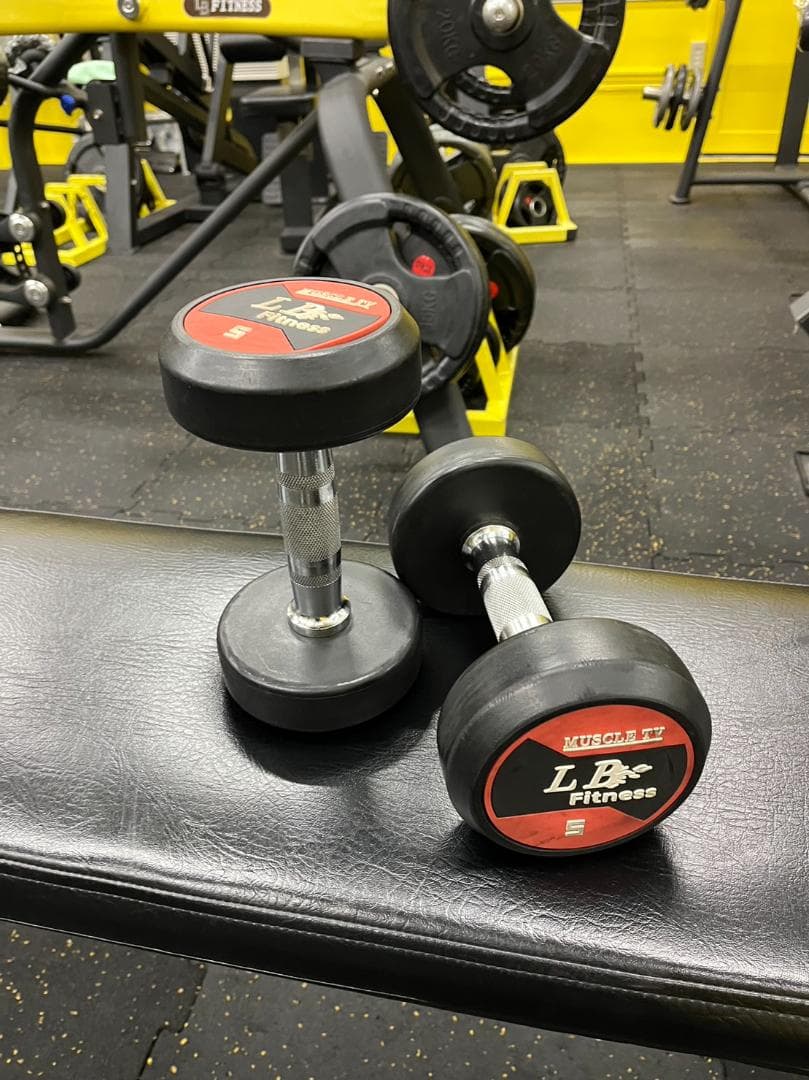 ラバーダンベル2.5kg 5kg 各2個