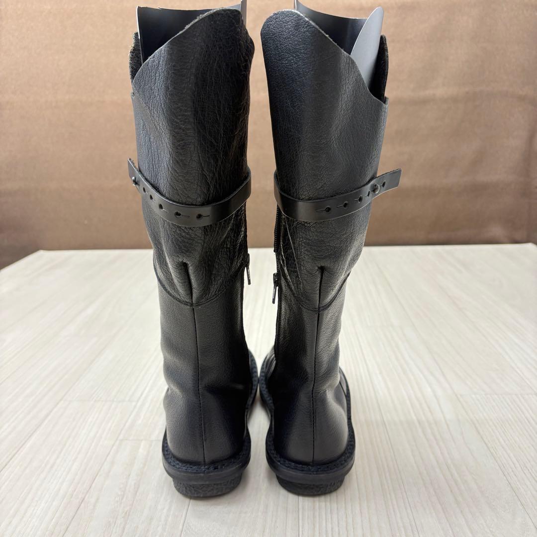 ■ trippen トリッペン シボ革 レザー ロングブーツ サイドジップ 35