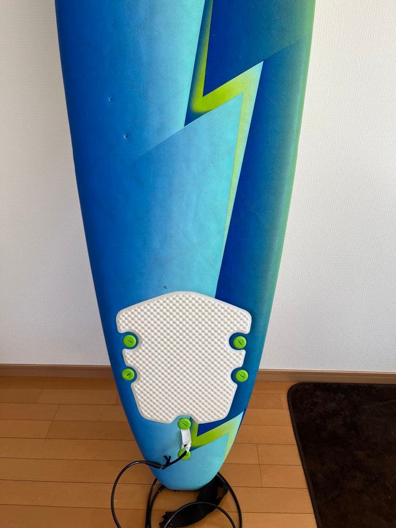 サーフボード　ロング　青と緑のグラデーション