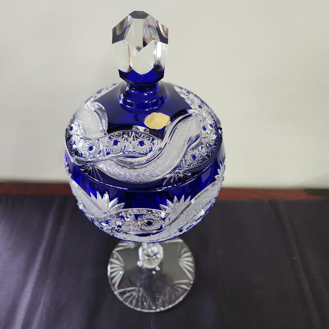 ドイツ　HALLER クリスタルキャンディーポット