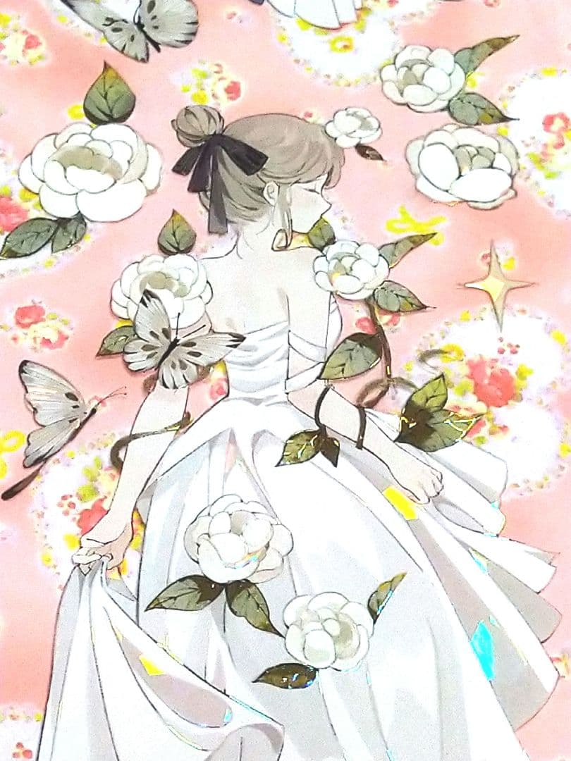 ✩のこり２✩J968＃花间精灵(贝壳光)迷雾切り売り海外人物マステ女の子