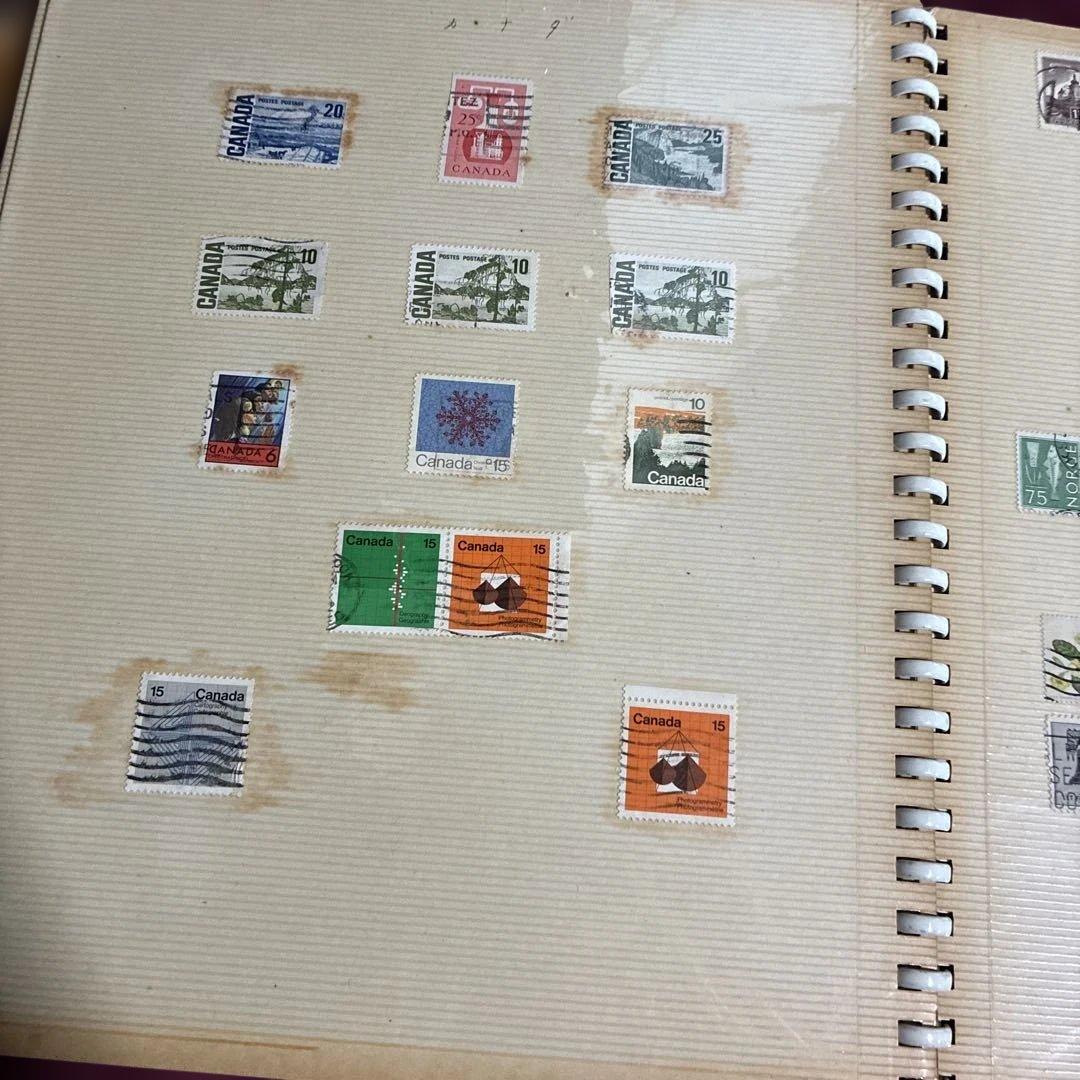 世界各国の使用済み切手　174枚