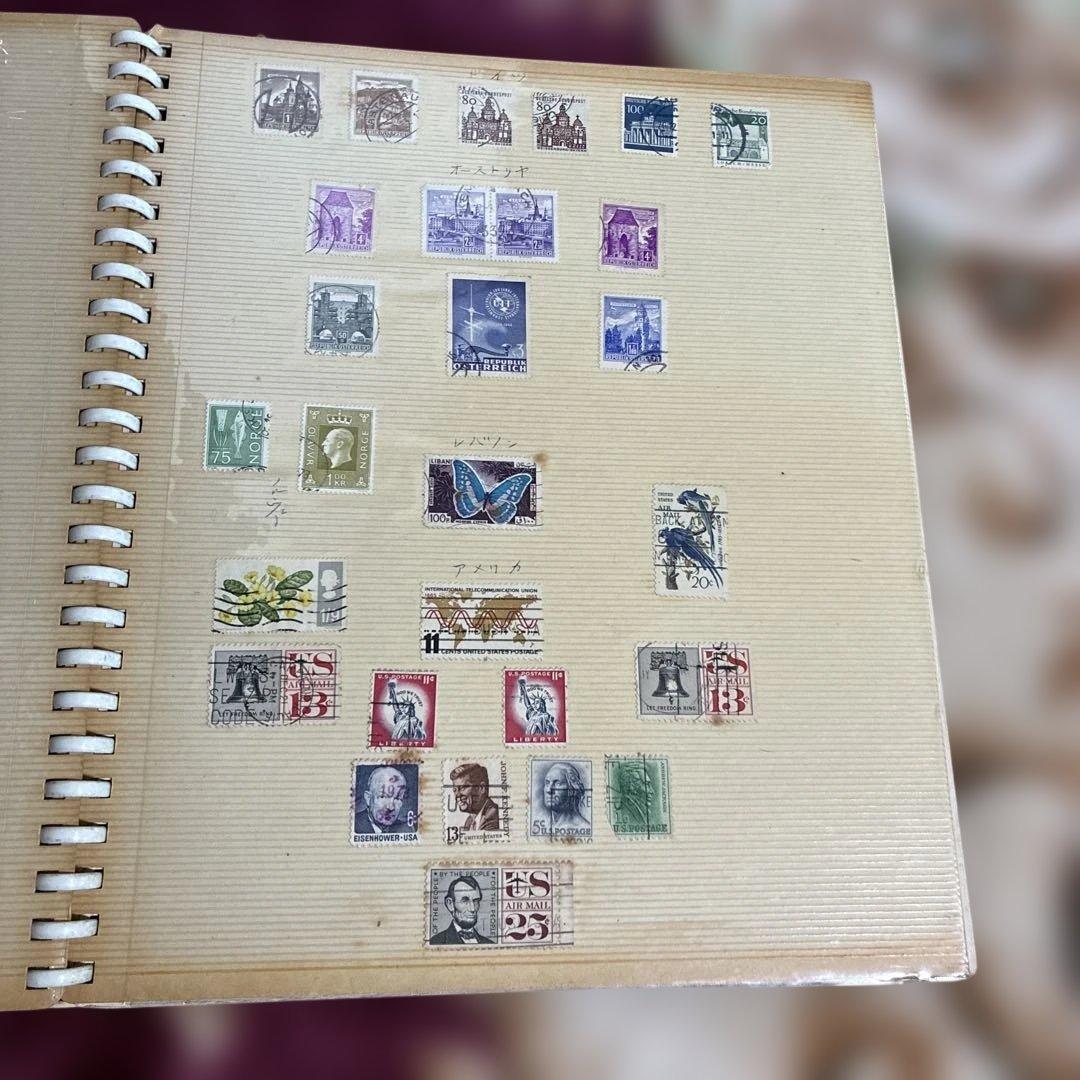 世界各国の使用済み切手　174枚