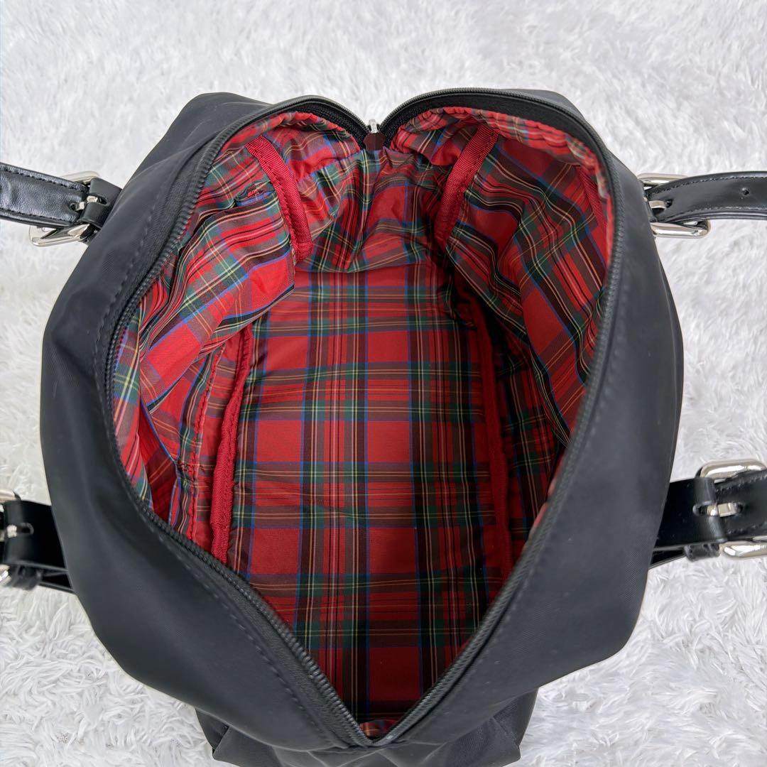 極美品✨ カステルバジャック T挿しサッチェル ラウンド バッグ ブラック