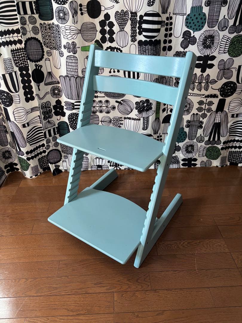 ストッケ　トリップトラップ　ベビーチェア　アクアブルー