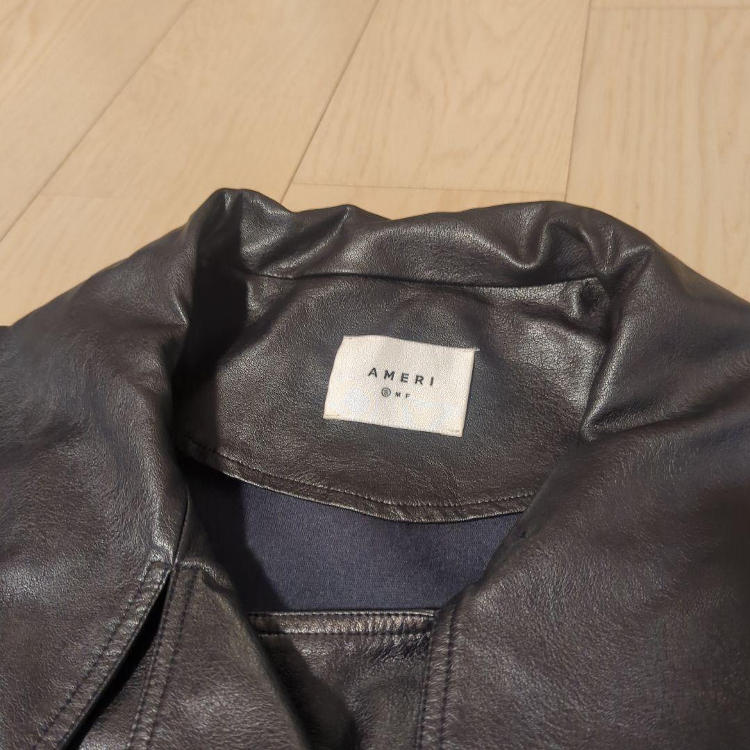 Ameri　USED LIKE SYNTHETIC LEATHER JACKET