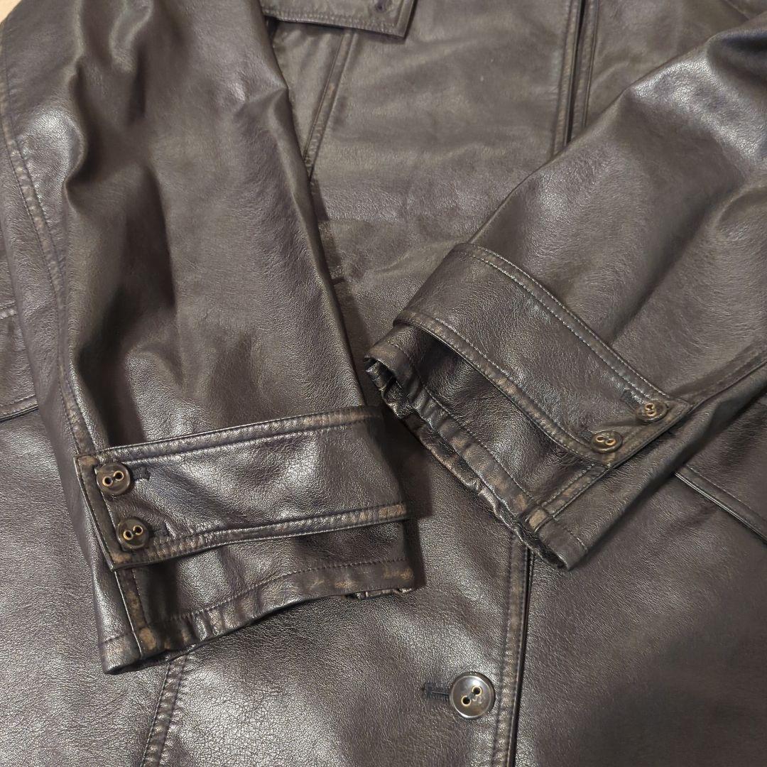 Ameri　USED LIKE SYNTHETIC LEATHER JACKET